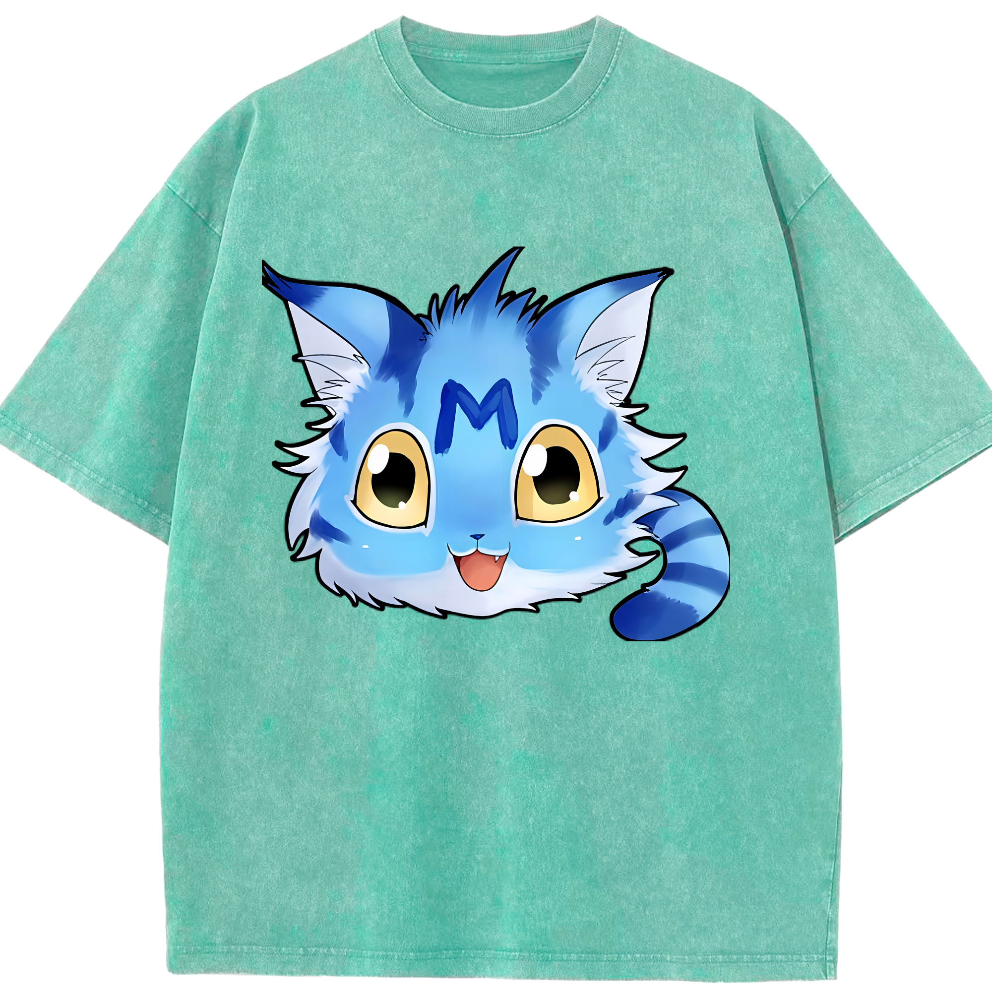 （画像用） Digimon デジタルモンスター/デジモン 綿100% ヴィンテージ風 半袖Tシャツ（フロントプリント）